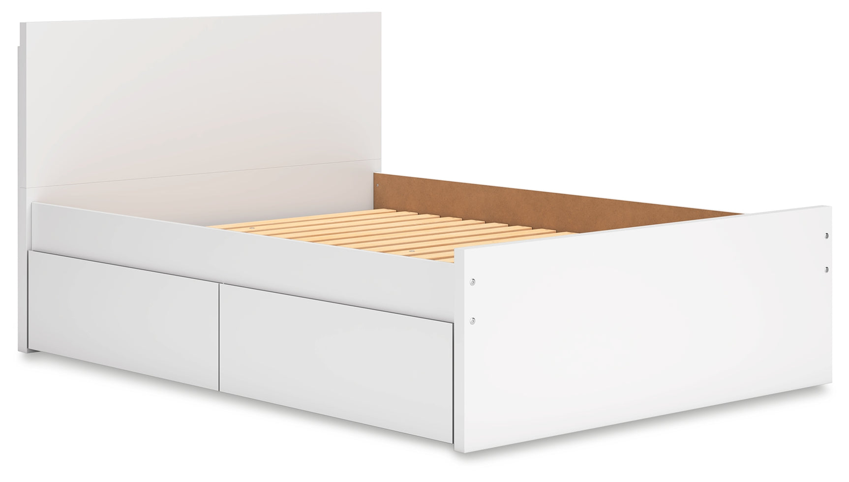 Onita platform bed headboard close-up adjustable height
