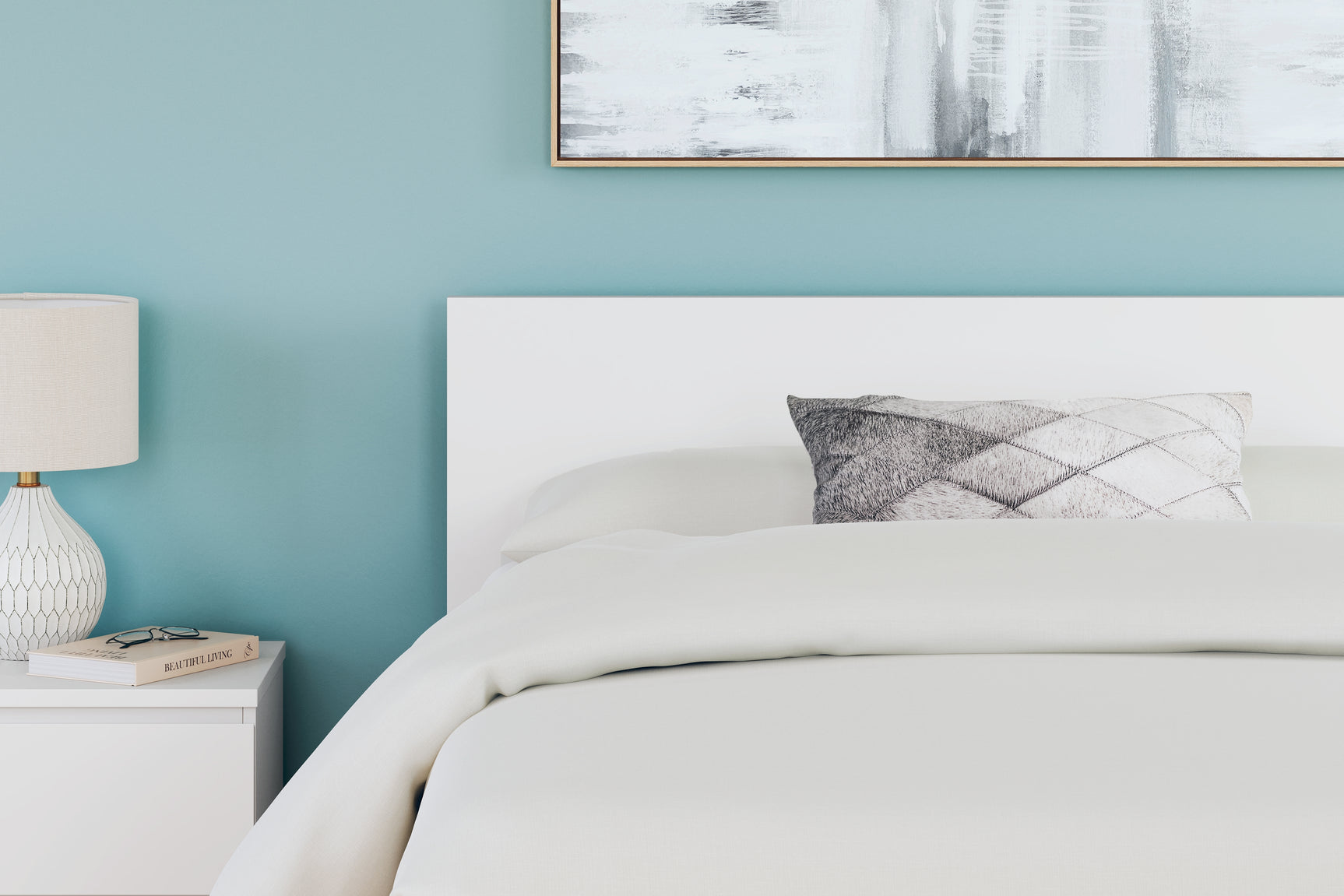 Detail of headboard panel texture