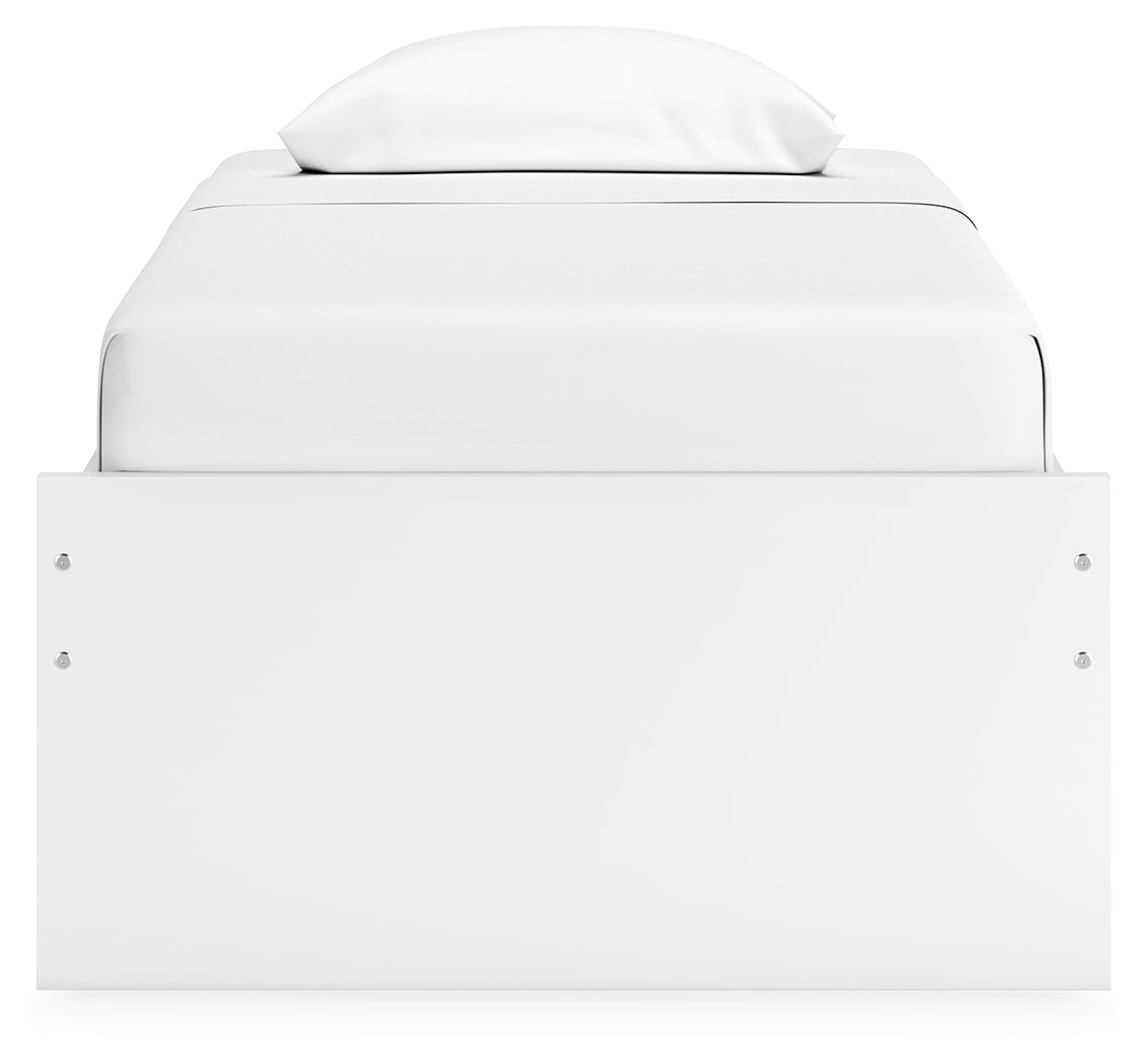 Onita Platform Bed back view showing construction