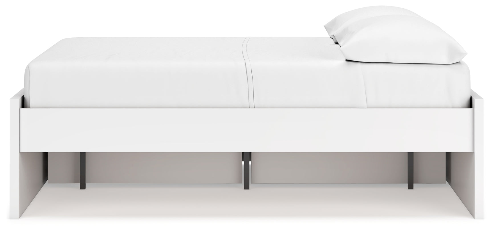 Onita platform bed side closeup