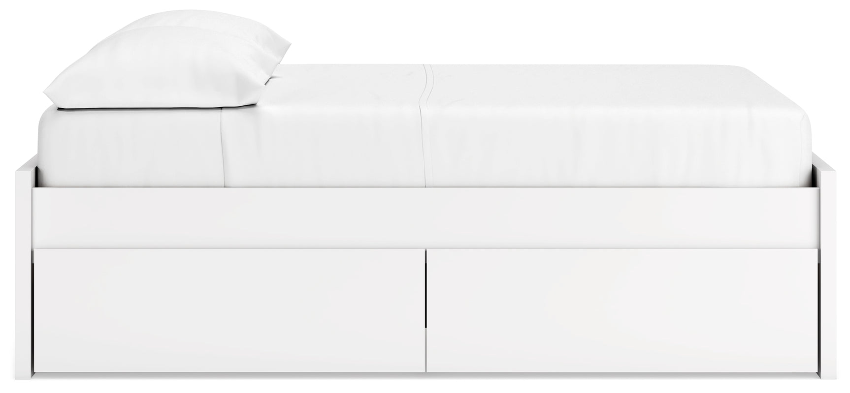 Onita platform bed top side view