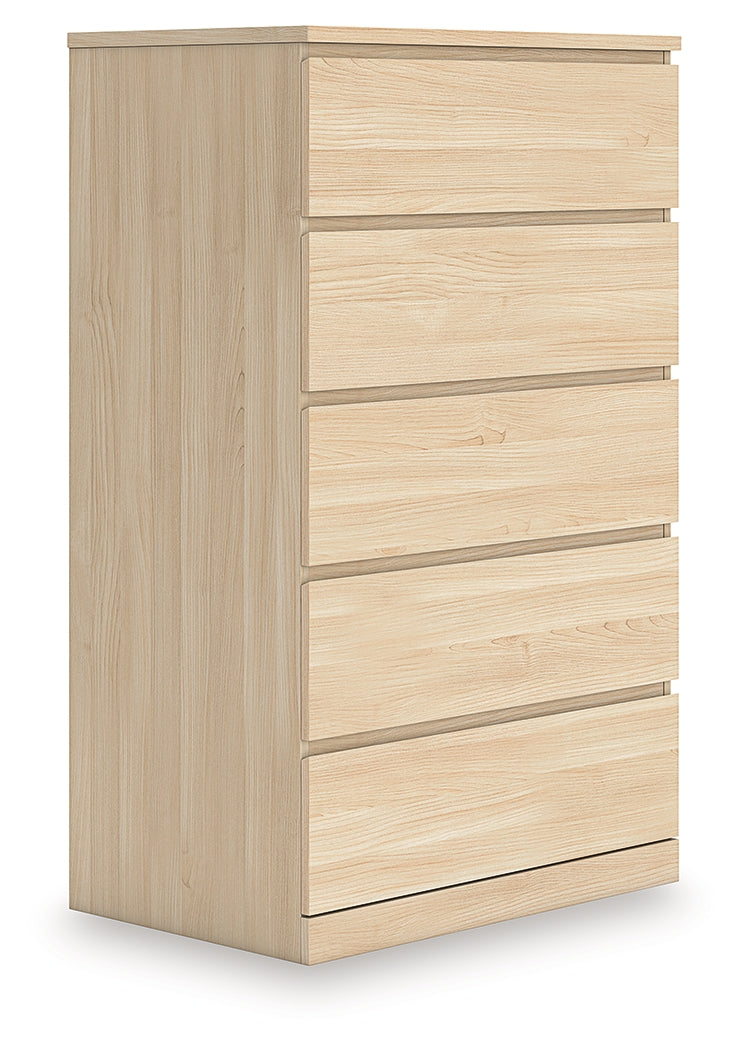 Onita Chest of Drawers angled with top drawer open