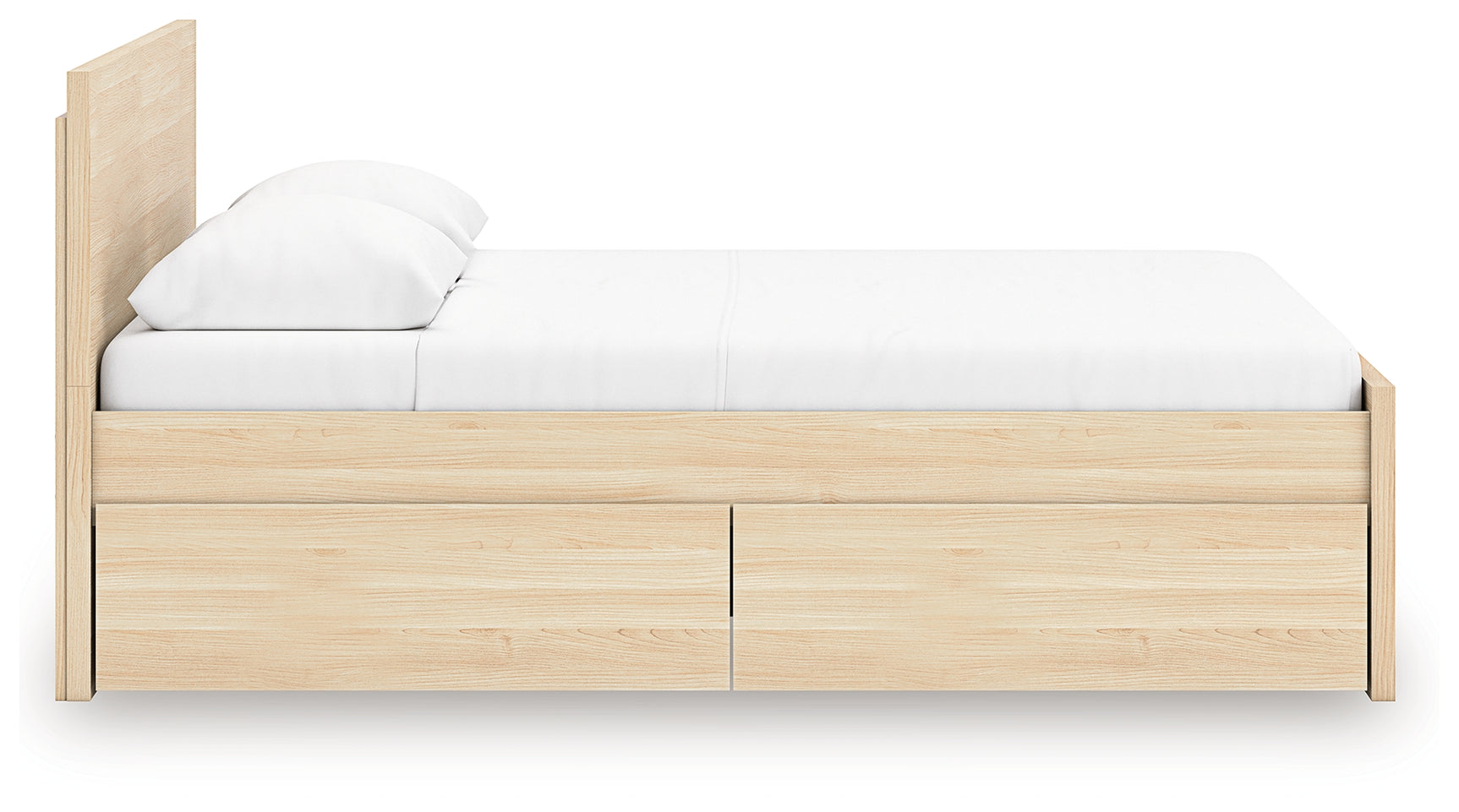 Back view of Onita platform bed