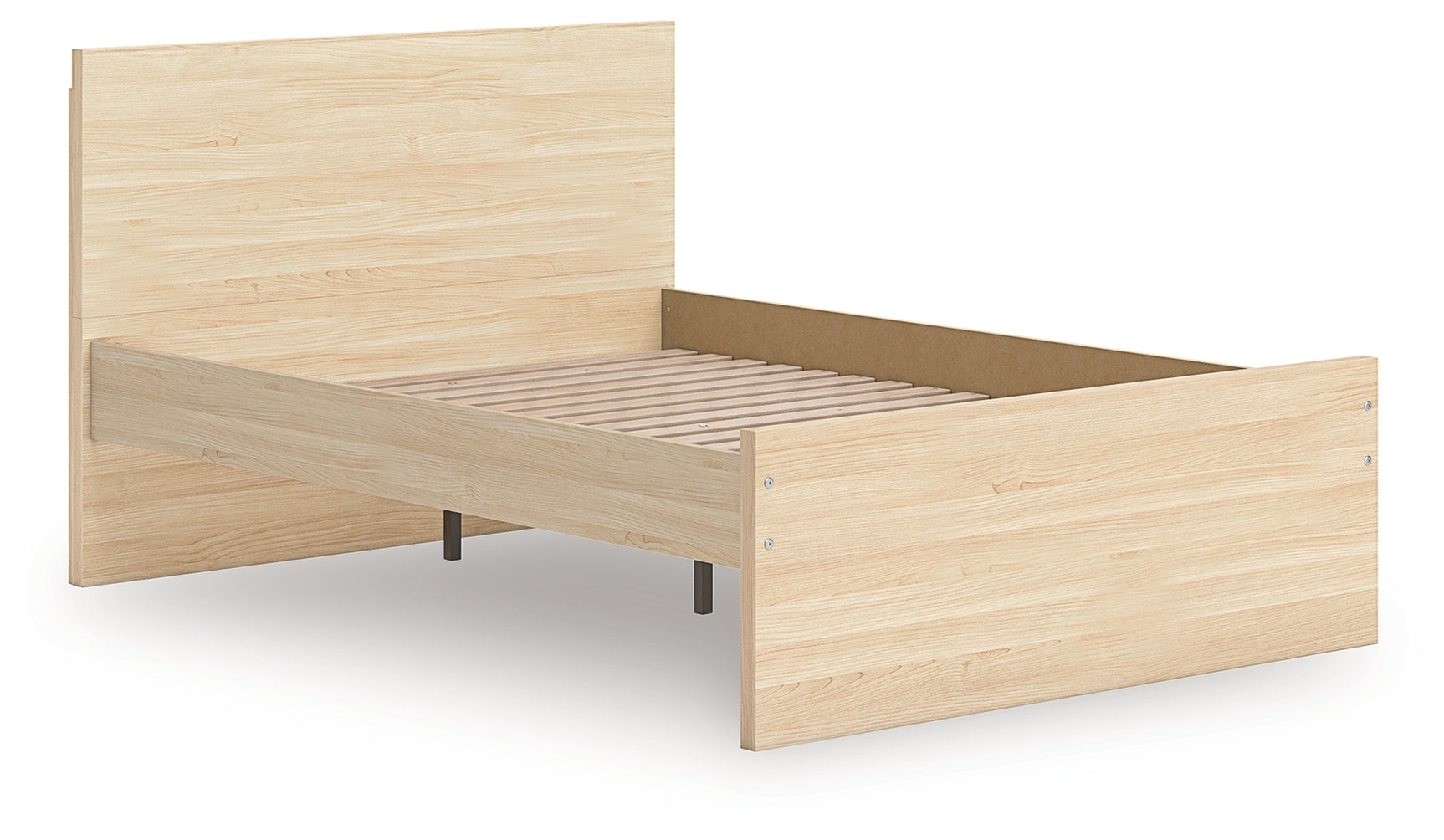 Onita King Panel Platform Bed headboard close-up