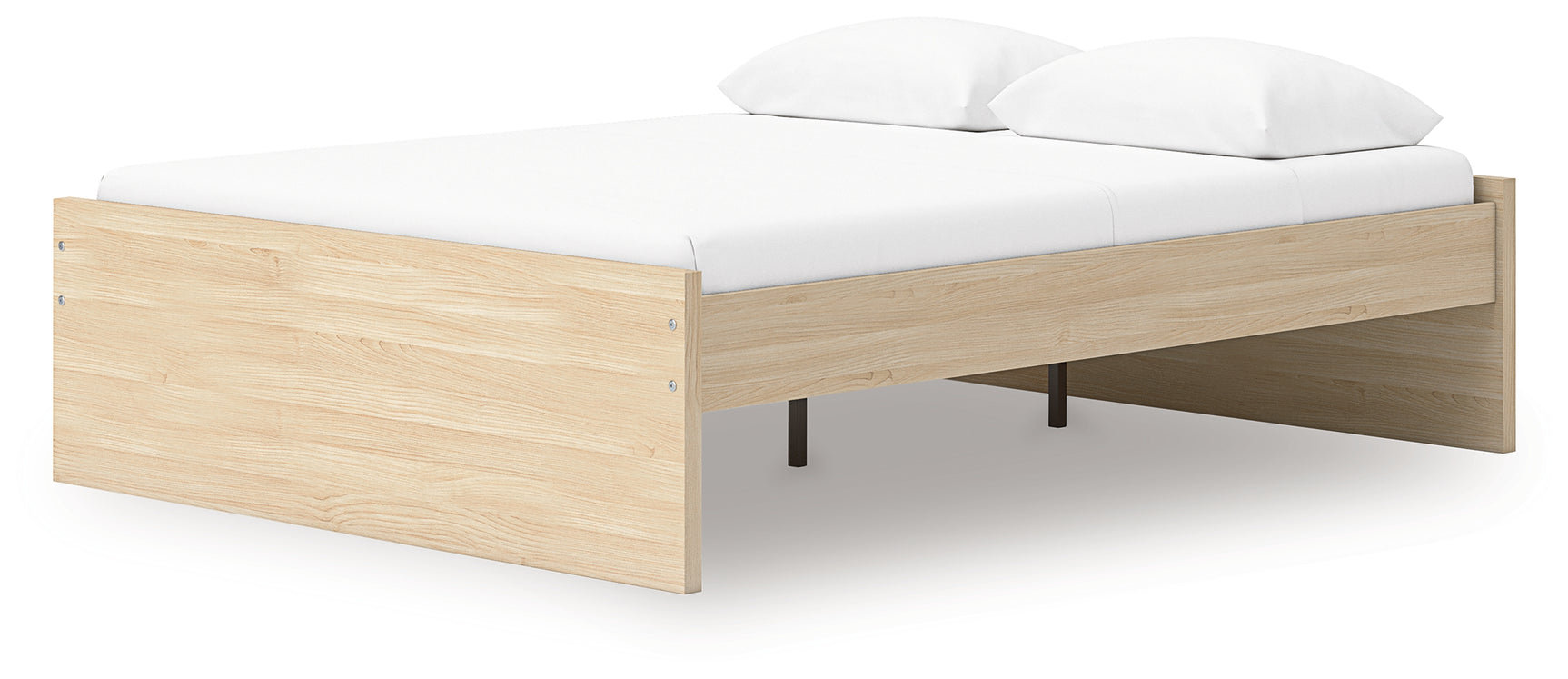 Onita Queen Platform Bed back view showing frame