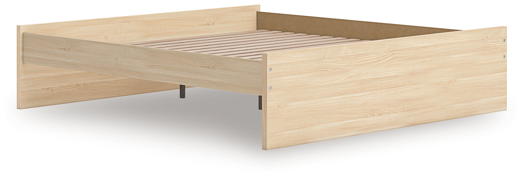 Headboard close-up with natural finish