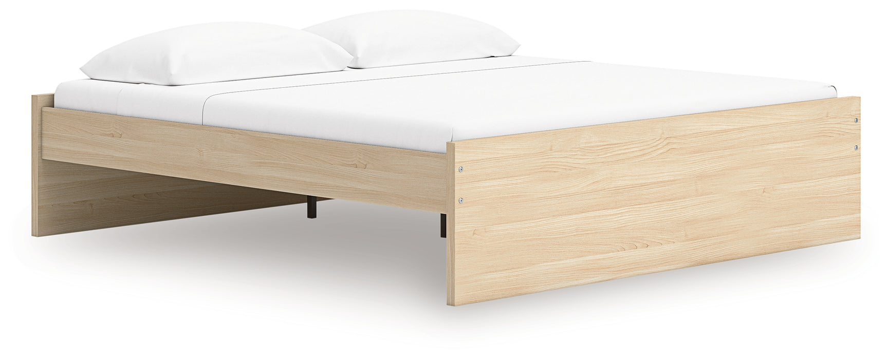 Onita platform bed angled side view