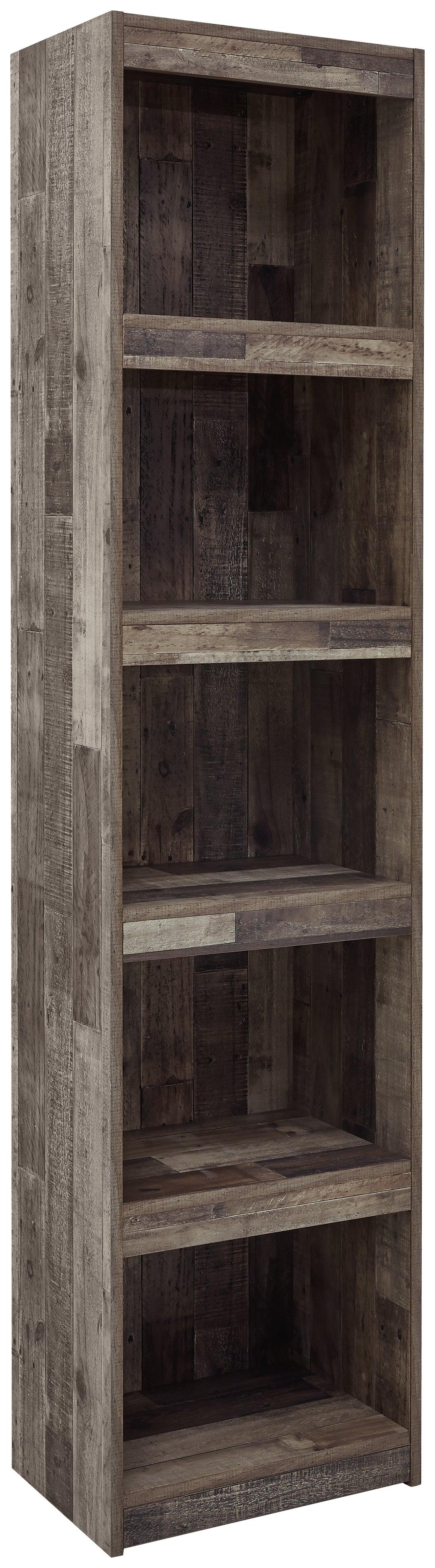 Side angle of Derekson Multi Gray Pier TV Stand