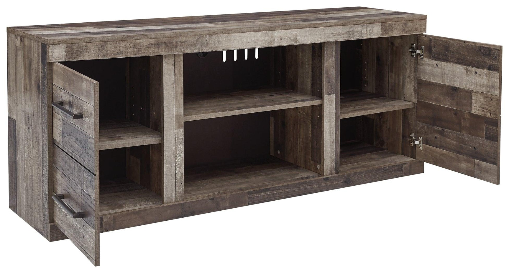 Derekson TV Stand open shelves