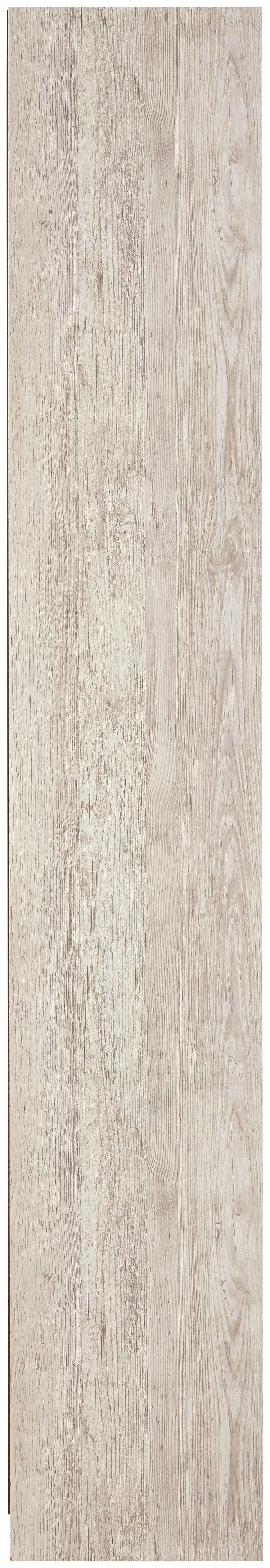Willowton Whitewash Pier TV Stand side profile showing slim depth