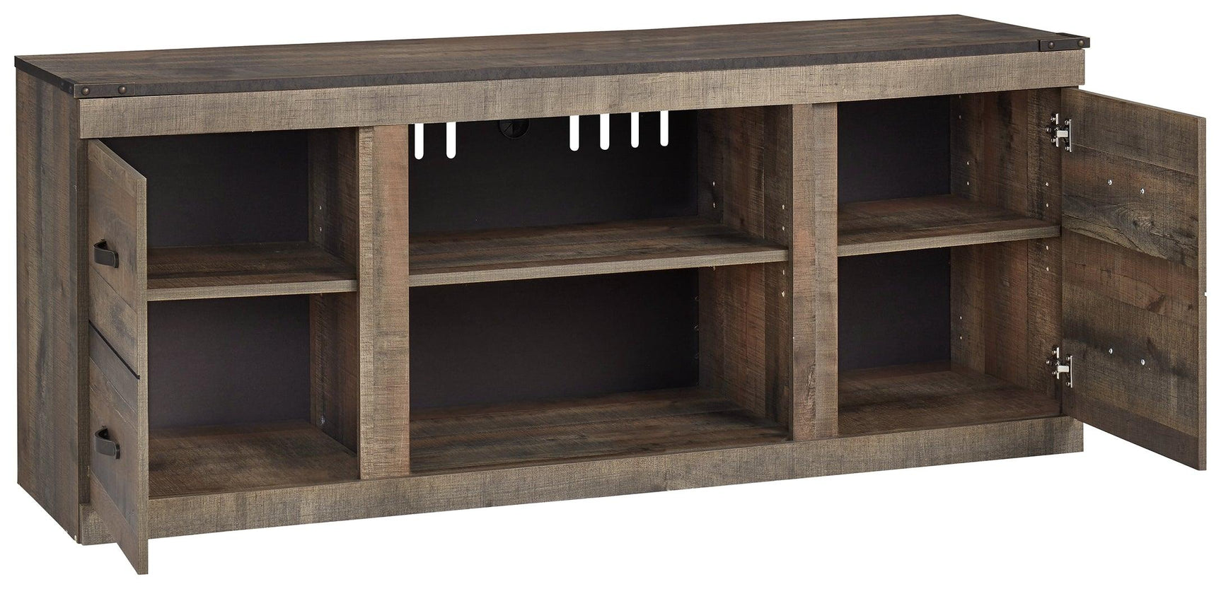 Trinell TV Stand open storage compartments