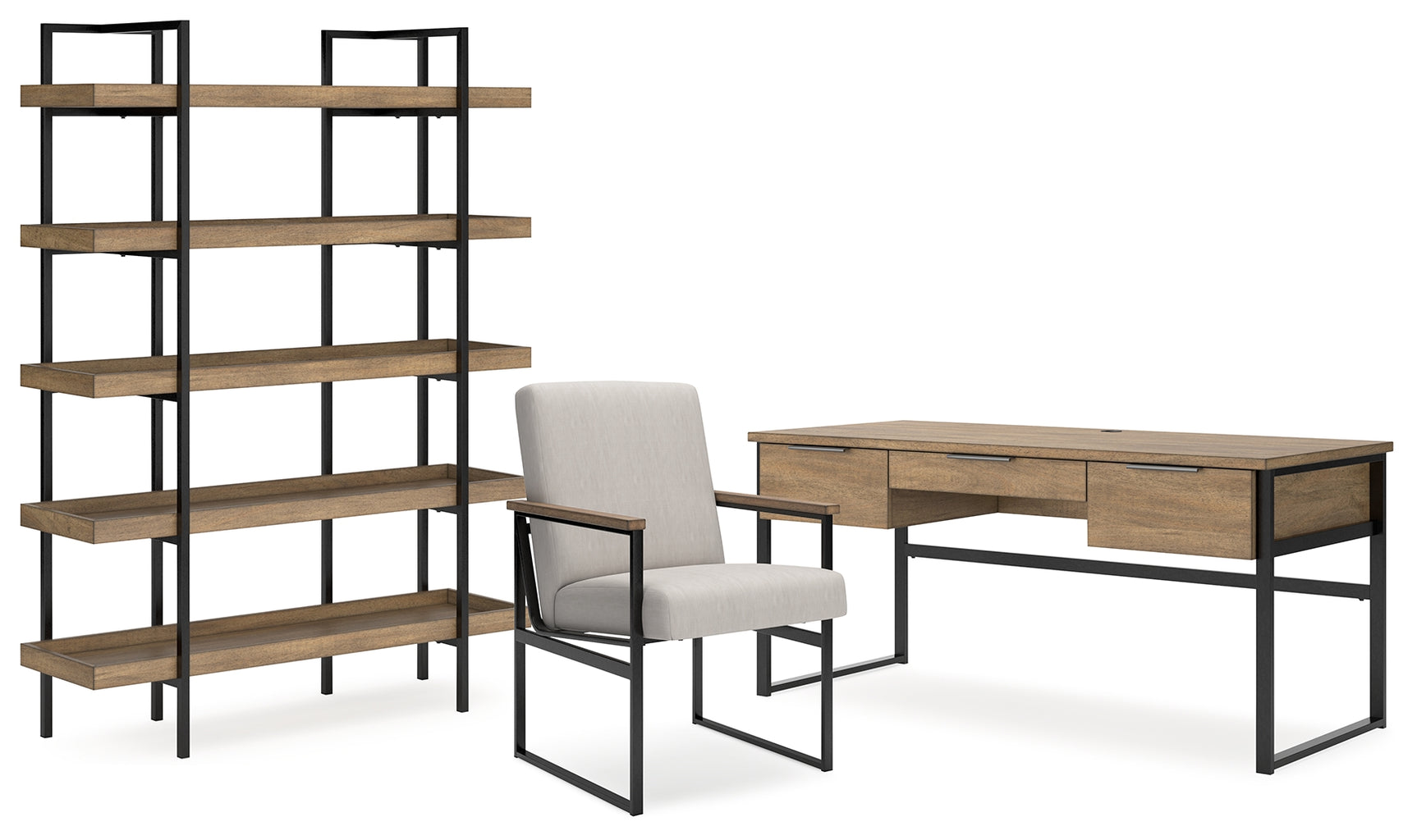 Montia home office set with storage unit