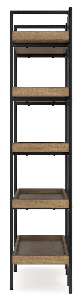 Montia 76-inch bookcase side alternate view