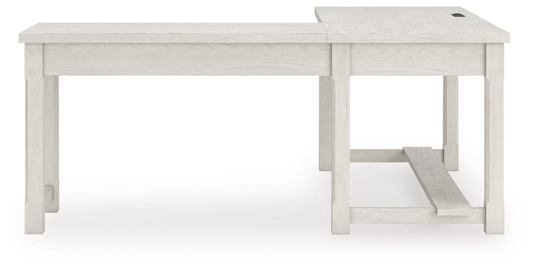 Back view of Robbinsdale L-Shaped Home Office Desk
