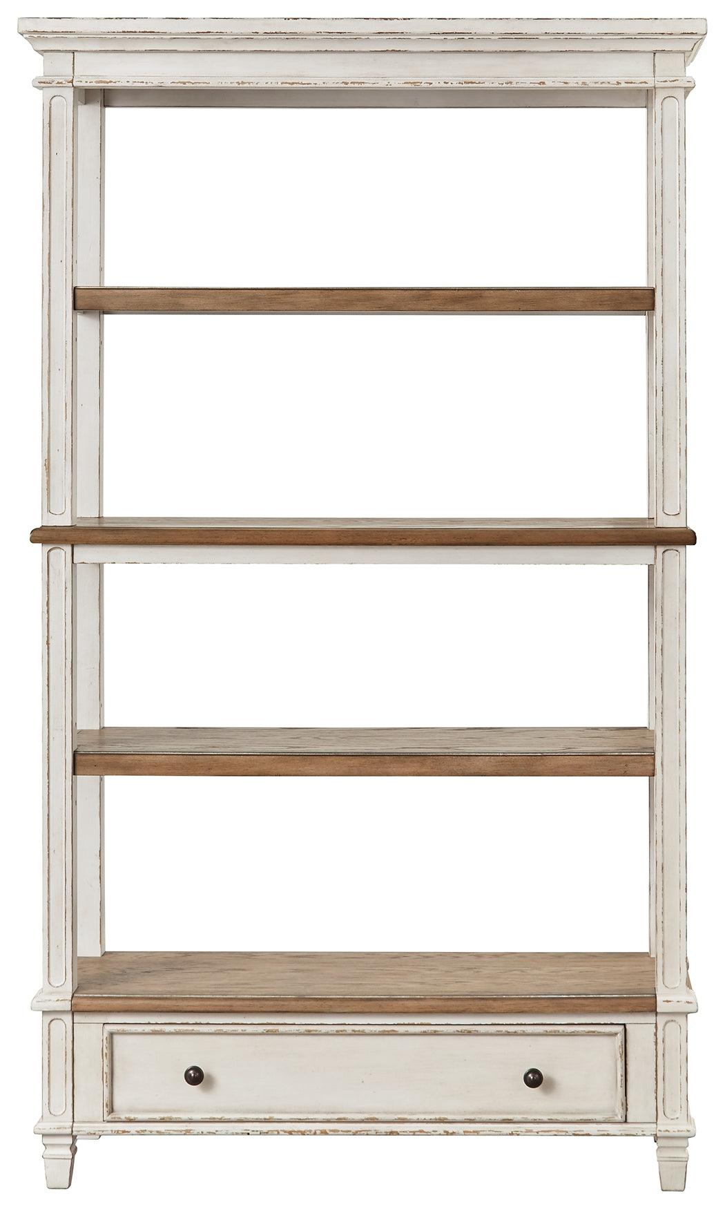 Realyn 75 inch bookcase head-on front