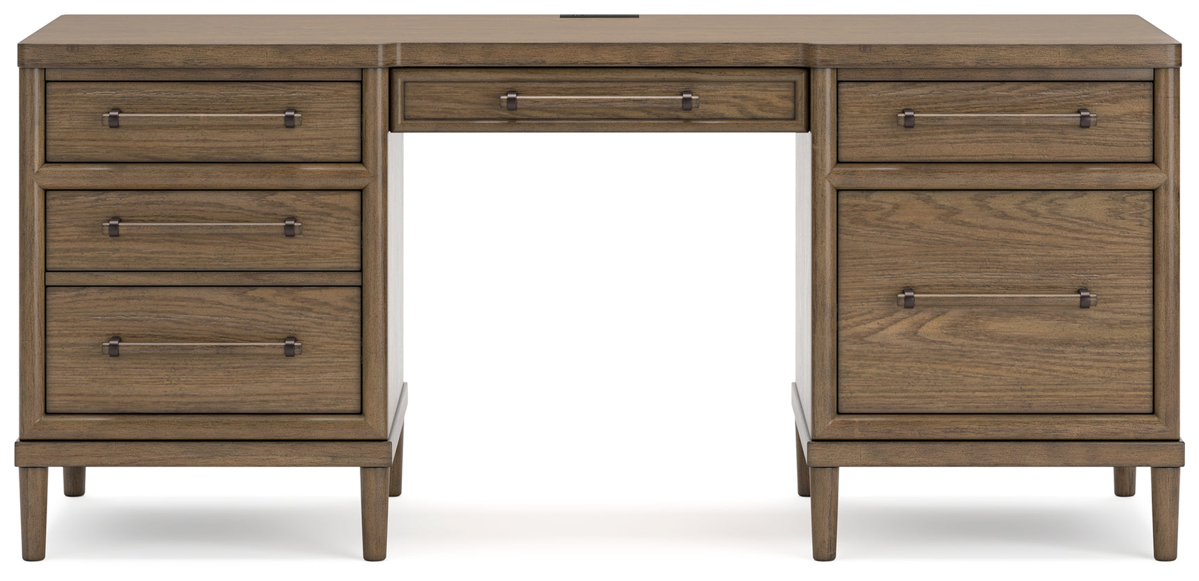 Roanhowe Brown Home Office Desk and Storage
