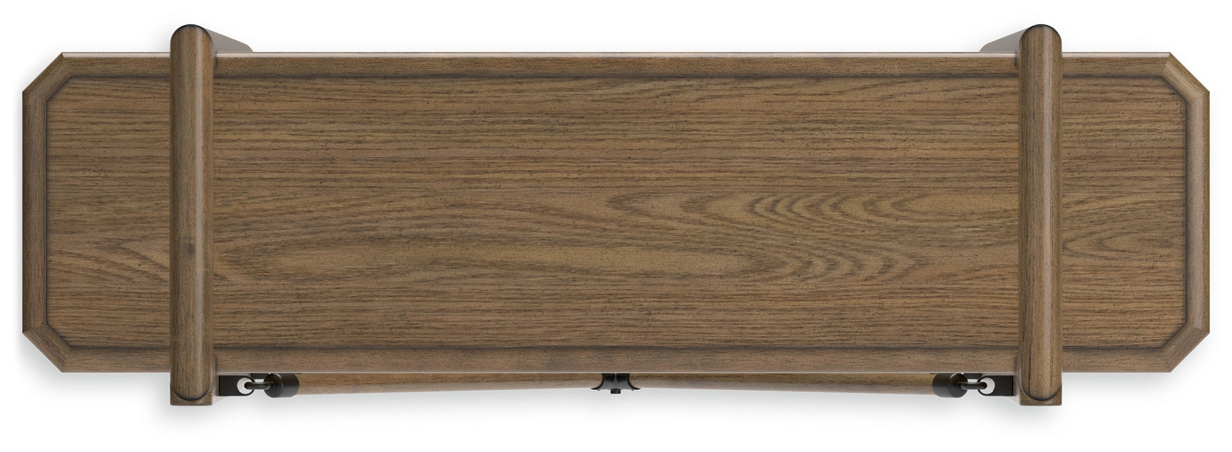 Roanhowe Brown Home Office Desk and Storage