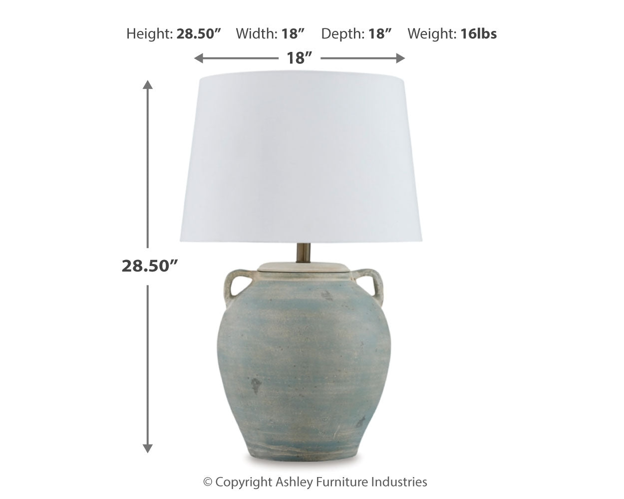 Lighting demonstration of Shawburg Antique Green lamps
