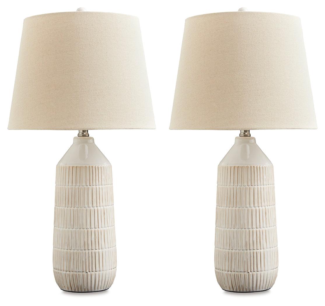 Willport Off White Table Lamp (Set Of 2) - Ella Furniture