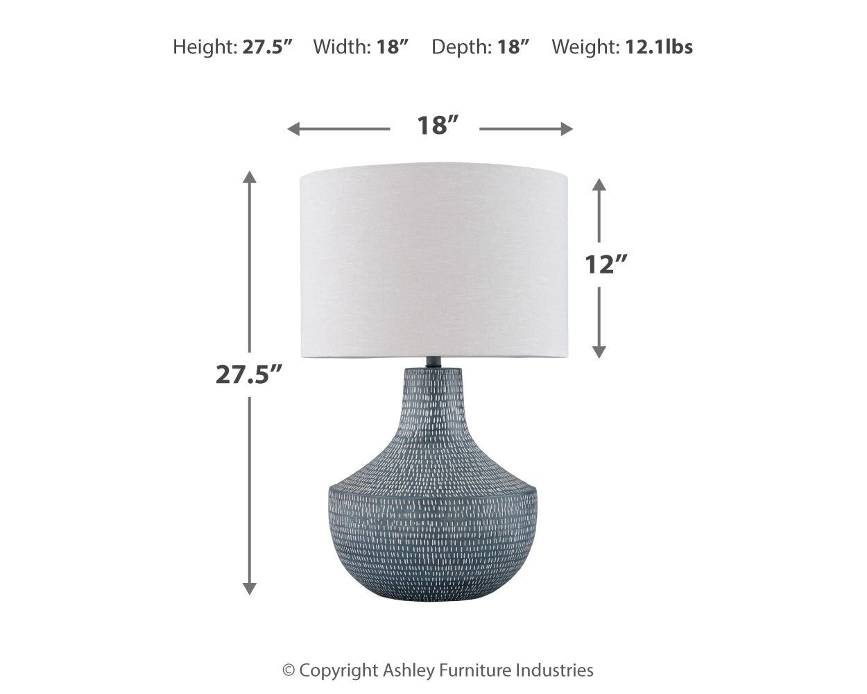 Schylarmont lamps showing antique gray finish