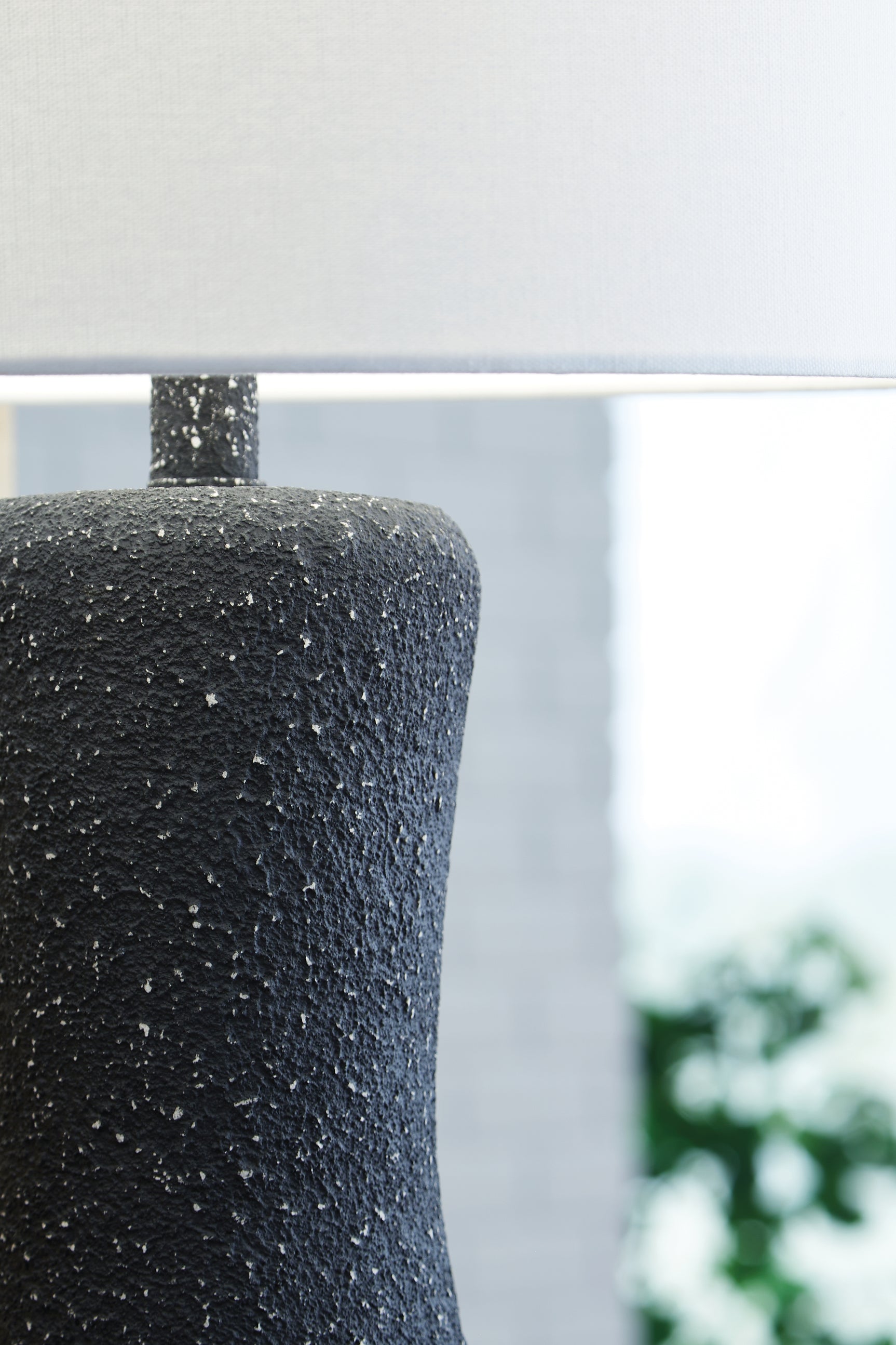 Close-up of Maykins Table Lamp shade and base detail