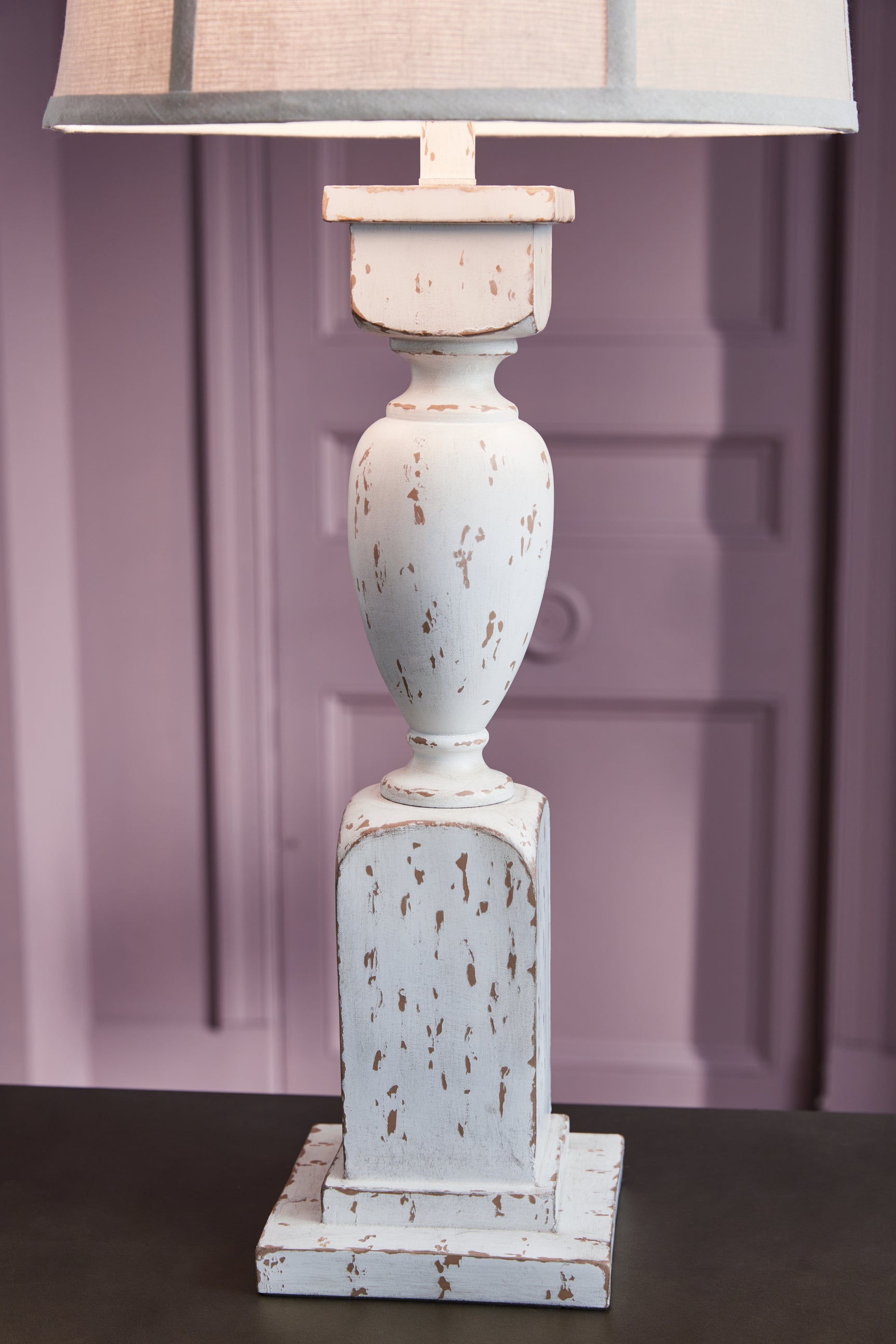 Detailed view of Madsbrook lamp fabric shade