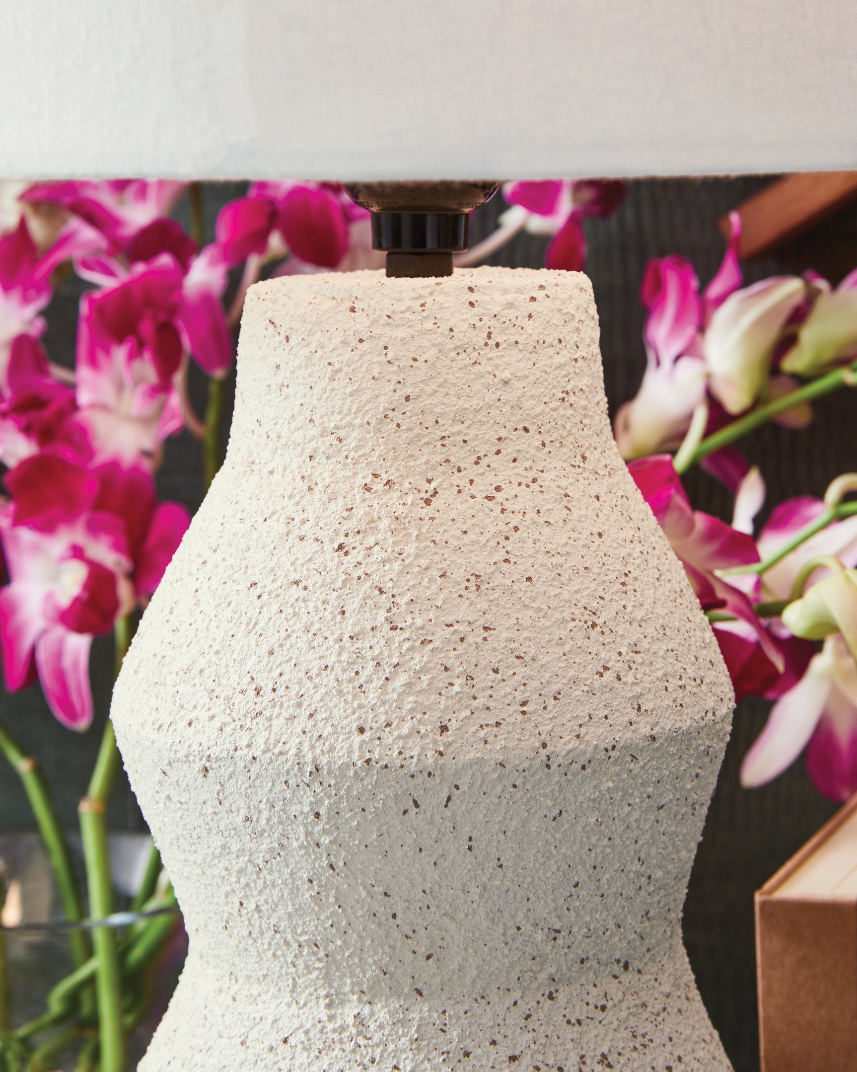Close-up of Dawthorne Lamp base and texture detail