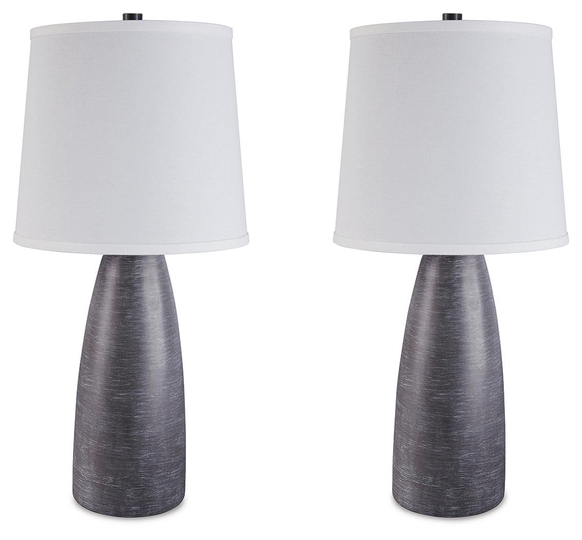 Gray resin base of Shavontae Table Lamp