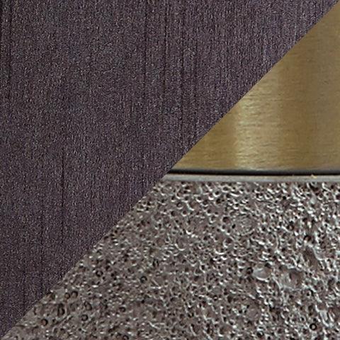 Close-up of brass finish base detail of Jacek lamp