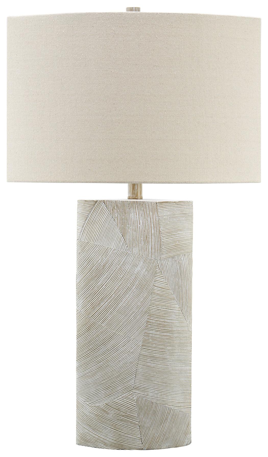 Bradard table lamp base and shade details