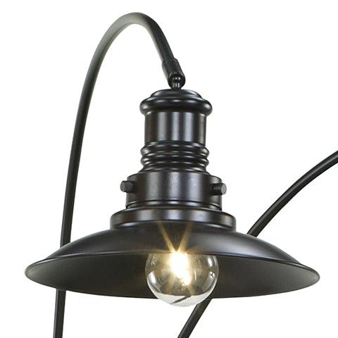 Sheriel Black Floor Lamp base showing sturdy metal construction