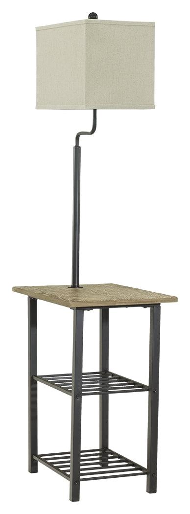 Shianne Black Floor Lamp side profile