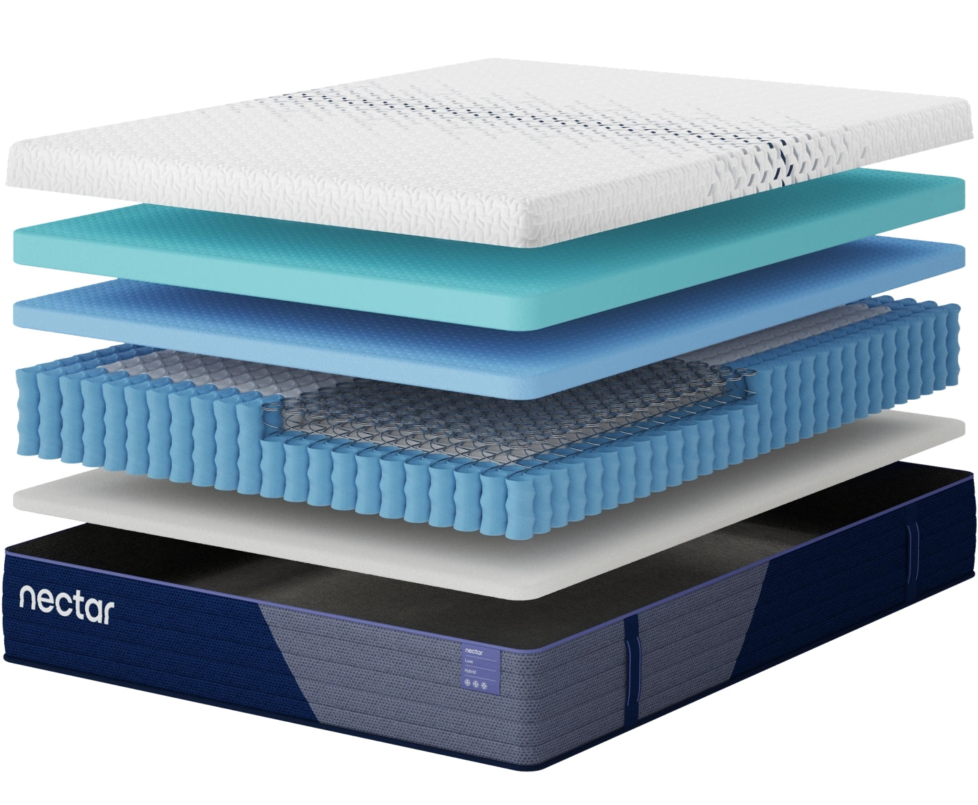 Nectar Luxe Hybrid White Twin Mattress