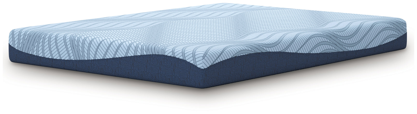 Queen size memory foam mattress top corner detail