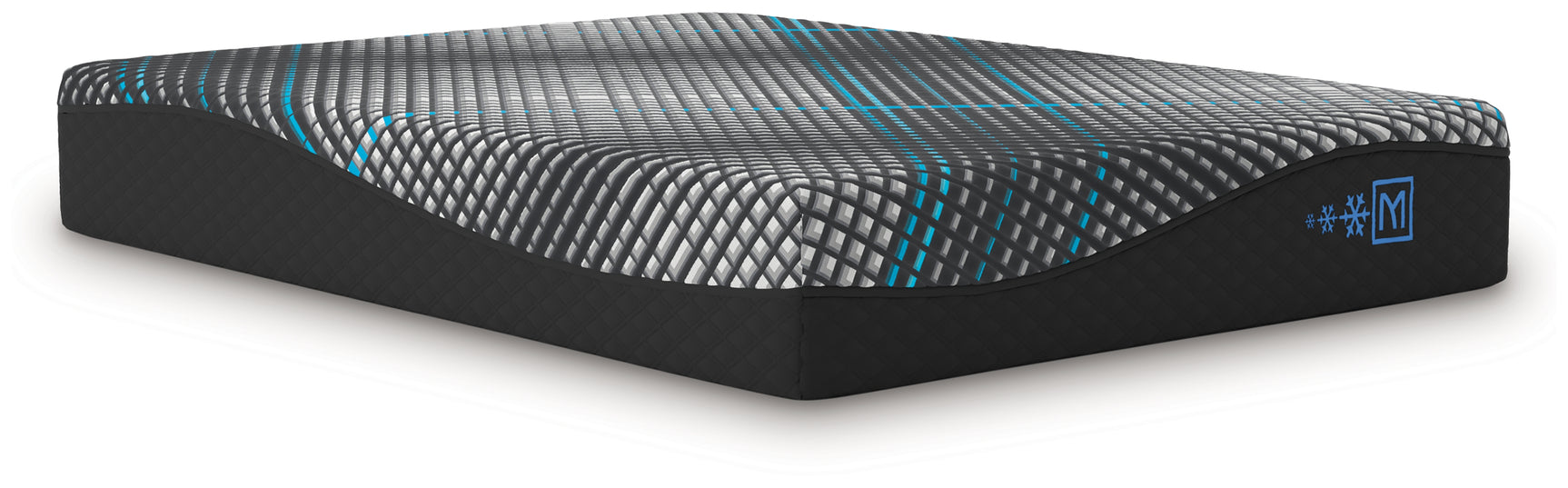 Close-up of mattress corner showing foam layers