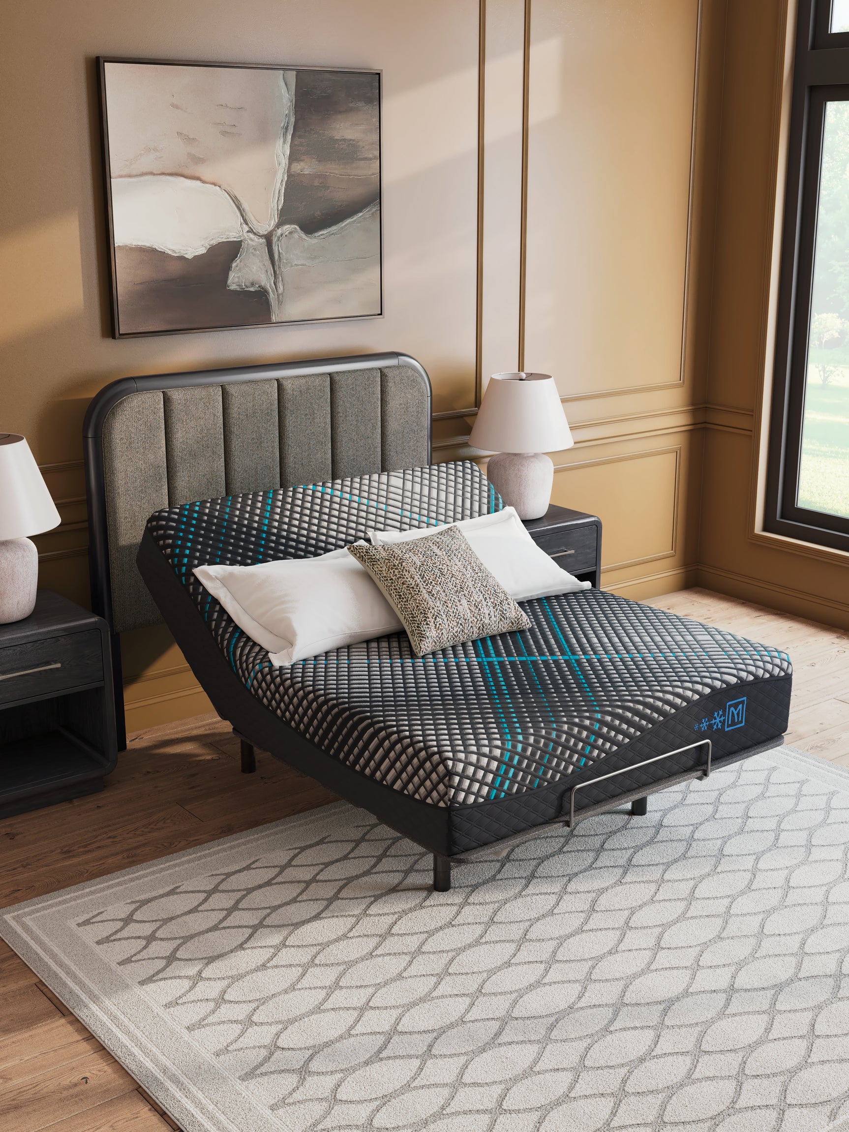 Mattress in bedroom setup