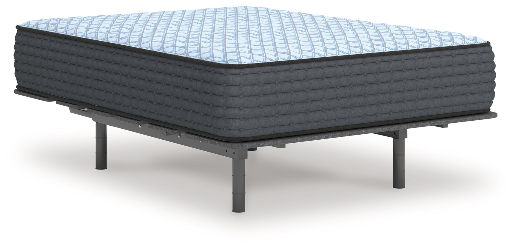 Blue cooling knit fabric texture of Destin Cove mattress