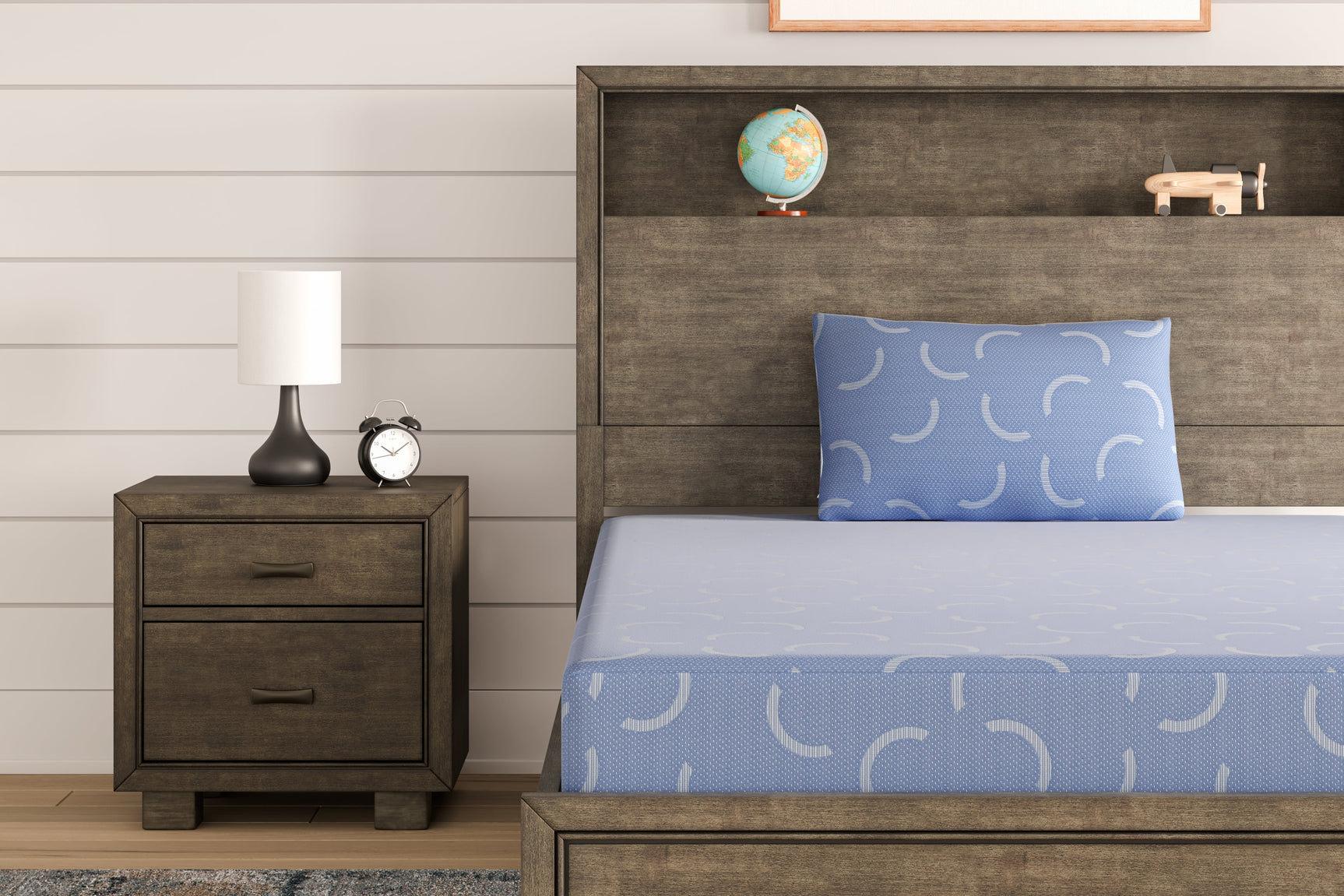 Blue fabric swatch for iKidz Ocean Mattress
