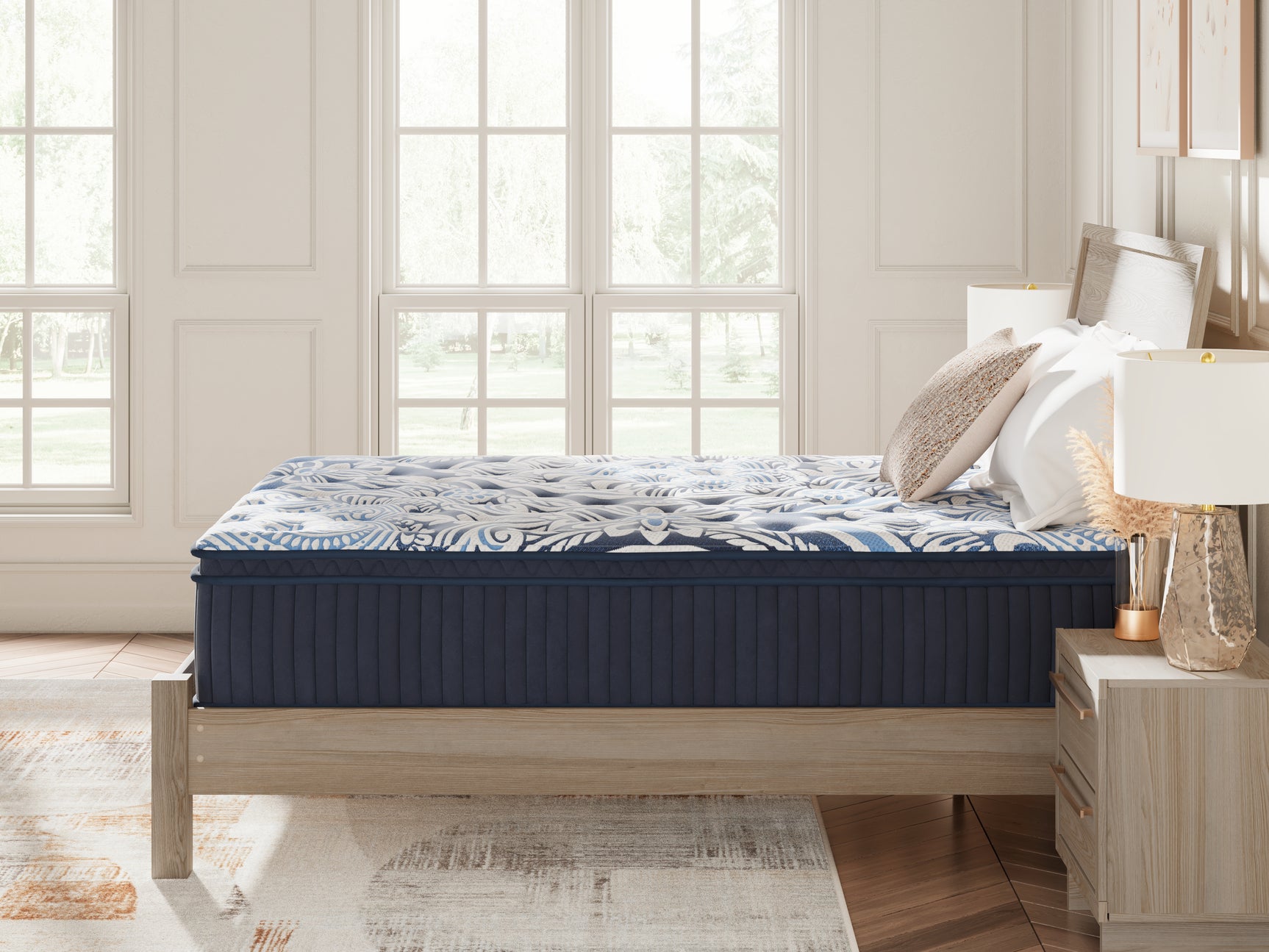 Ashley Plush Luxe mattress side angle