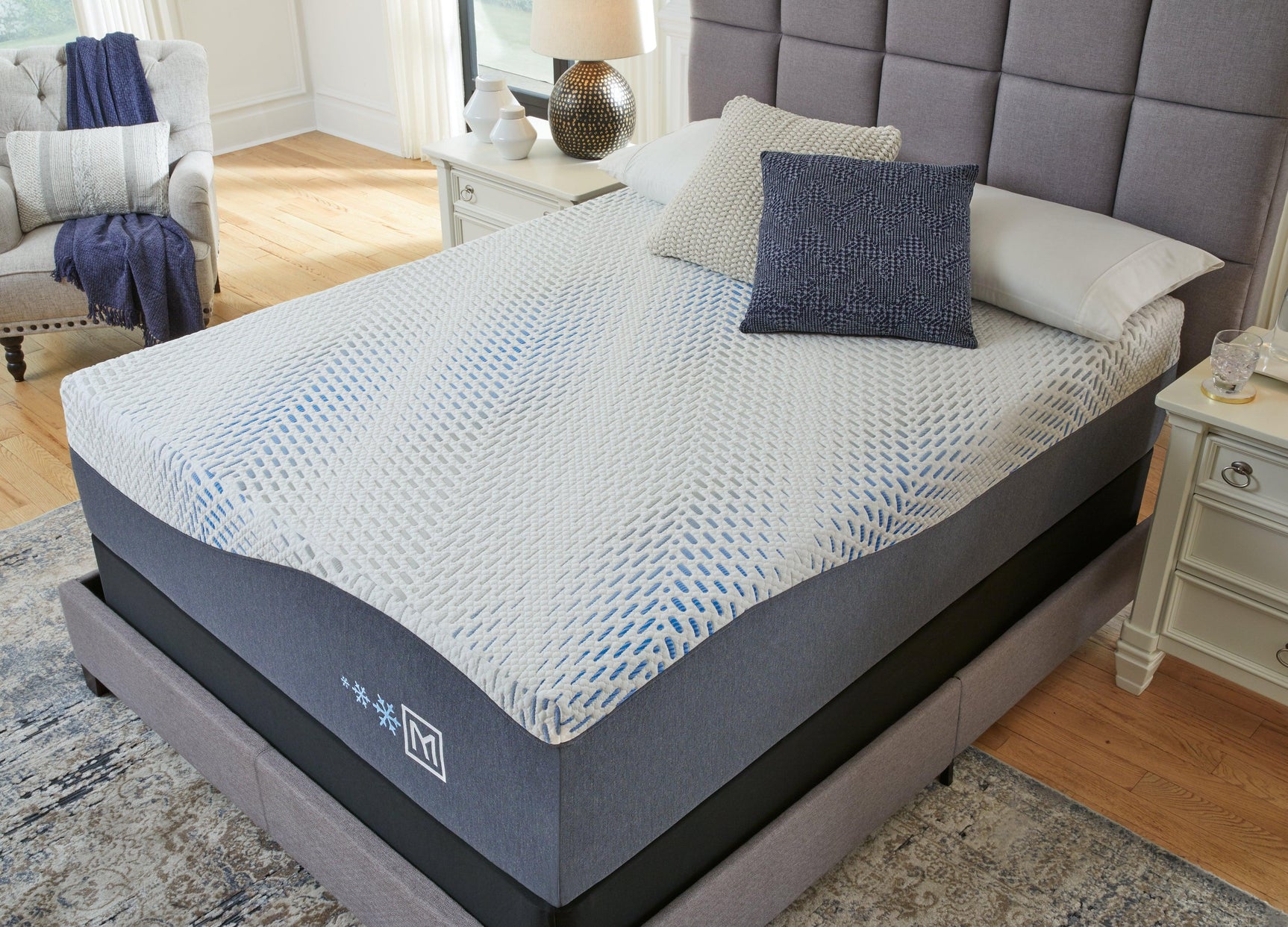 Millennium Luxury Gel Memory Foam Twin XL Mattress flat view