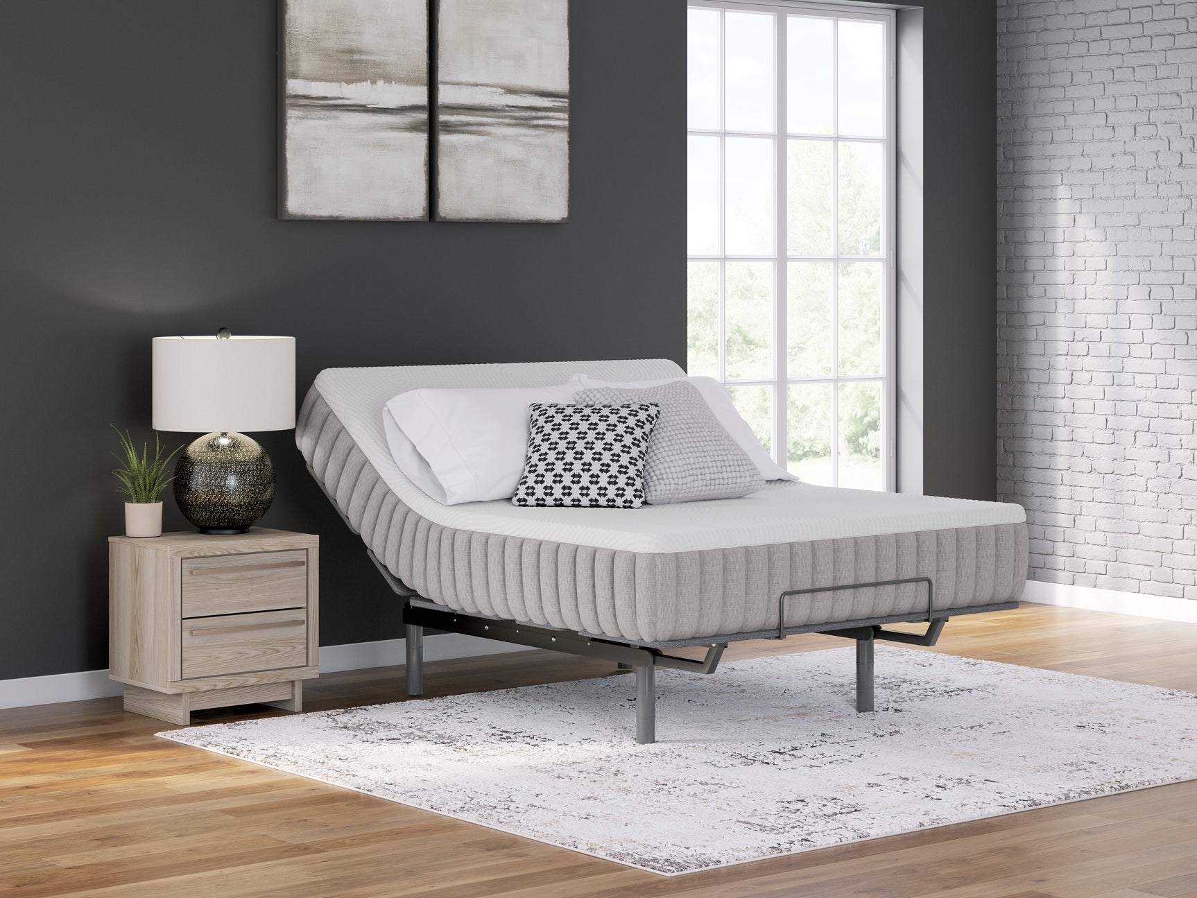 Terra Sleep Medium King Hybrid Mattress full view