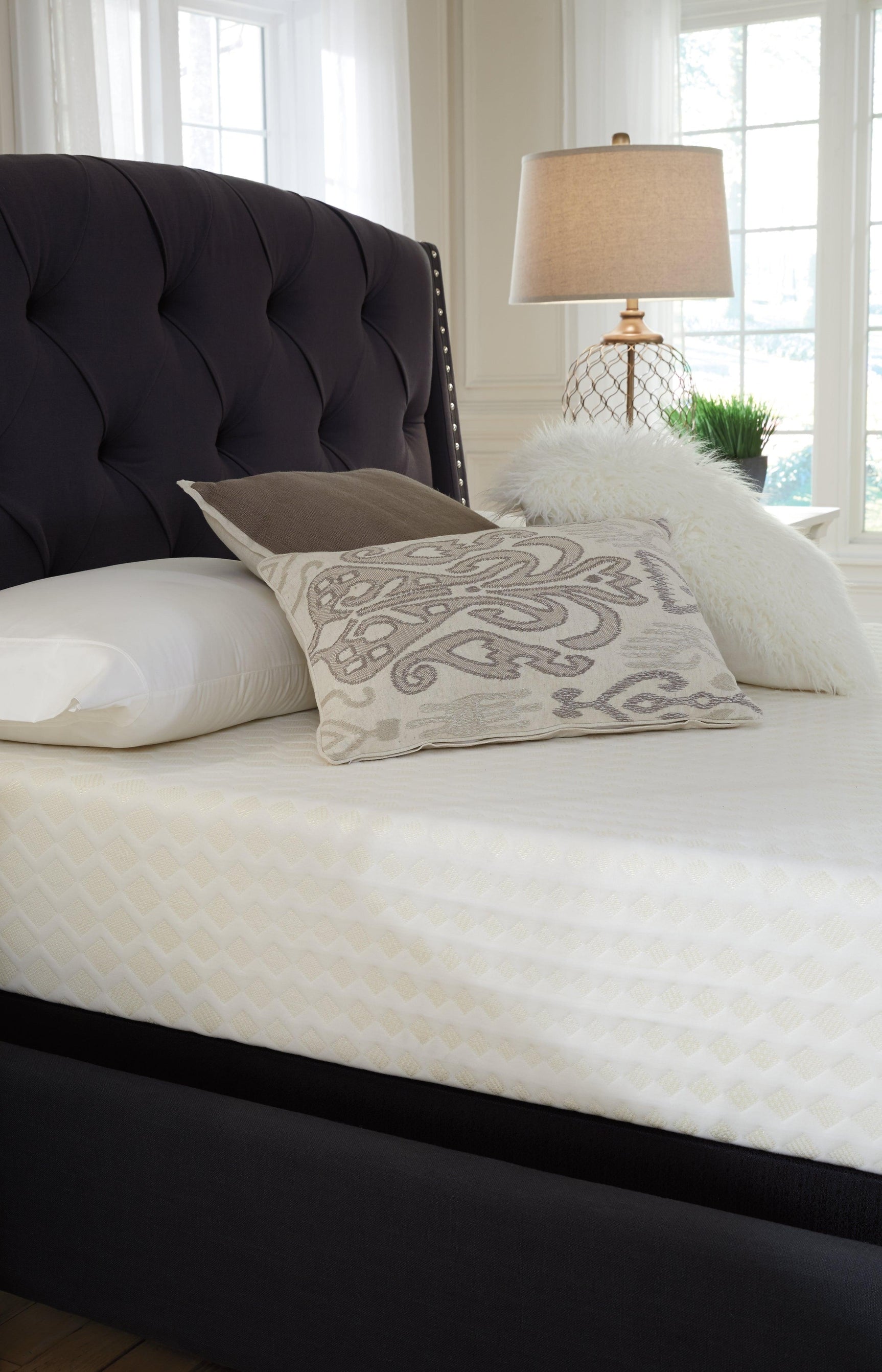 10 Inch Chime Memory Foam White Full Mattress In A Box - Ella Furniture