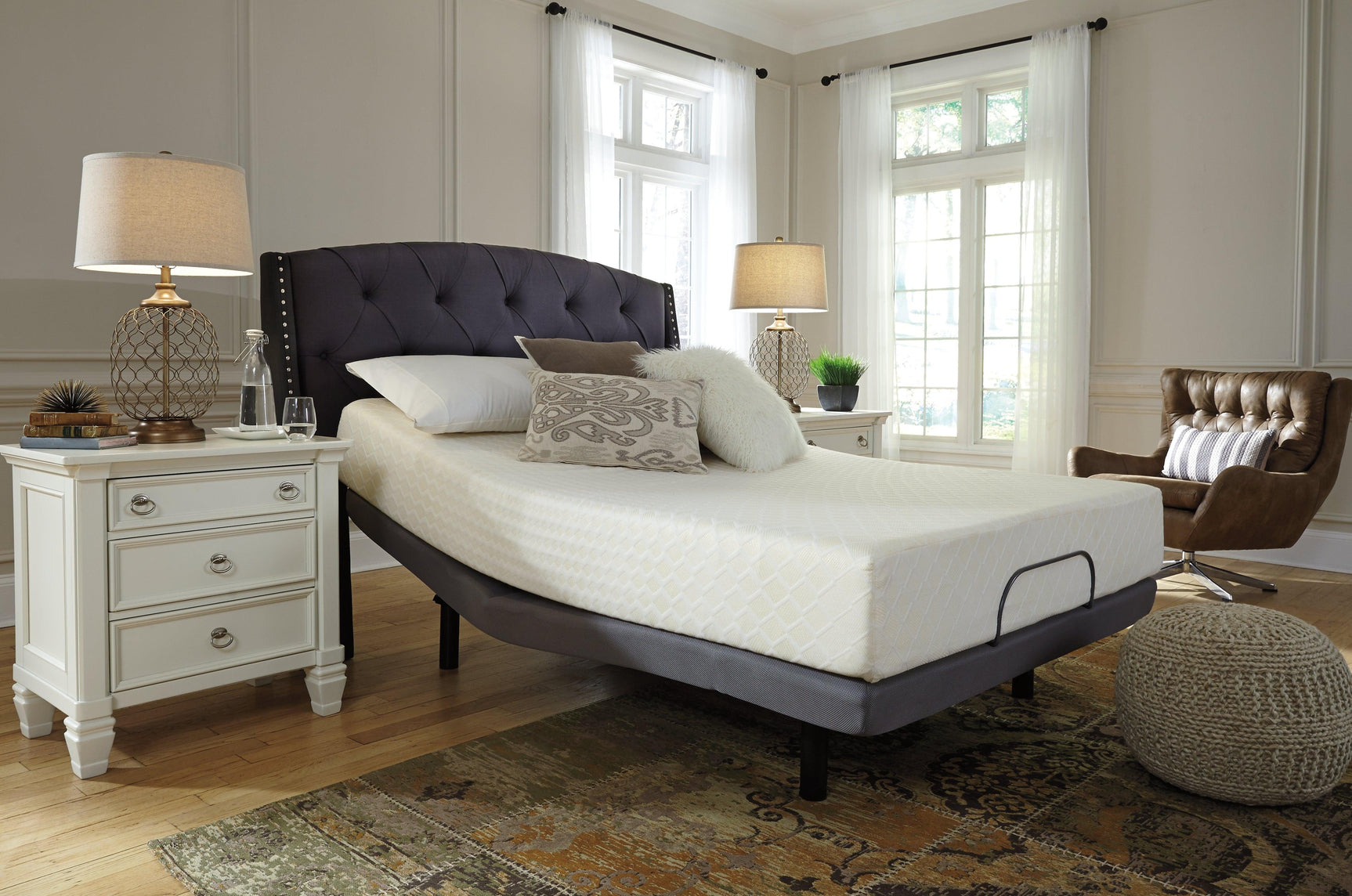 10 Inch Chime Memory Foam White Full Mattress In A Box - Ella Furniture