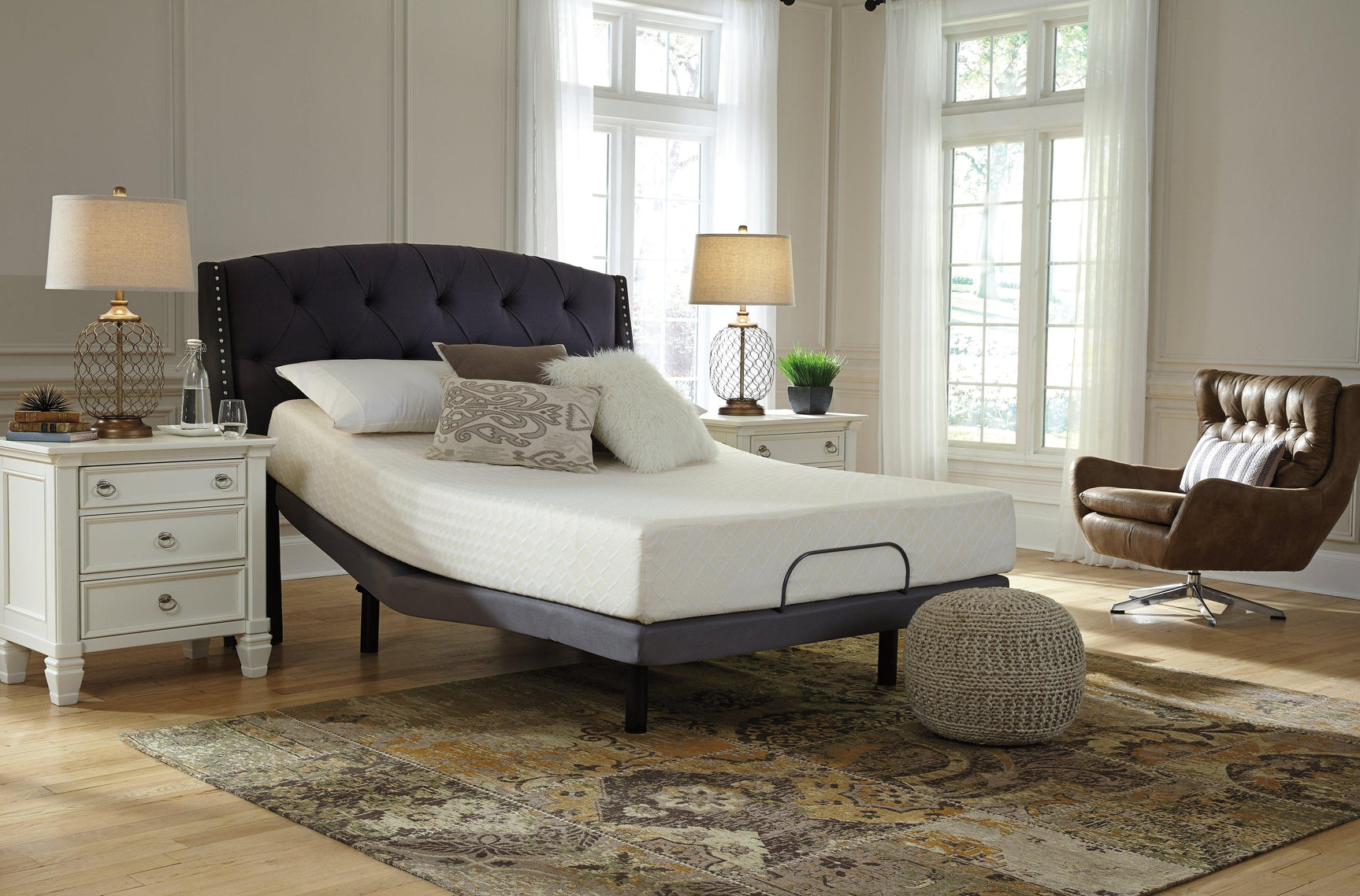 10 Inch Chime Memory Foam White Full Mattress In A Box - Ella Furniture