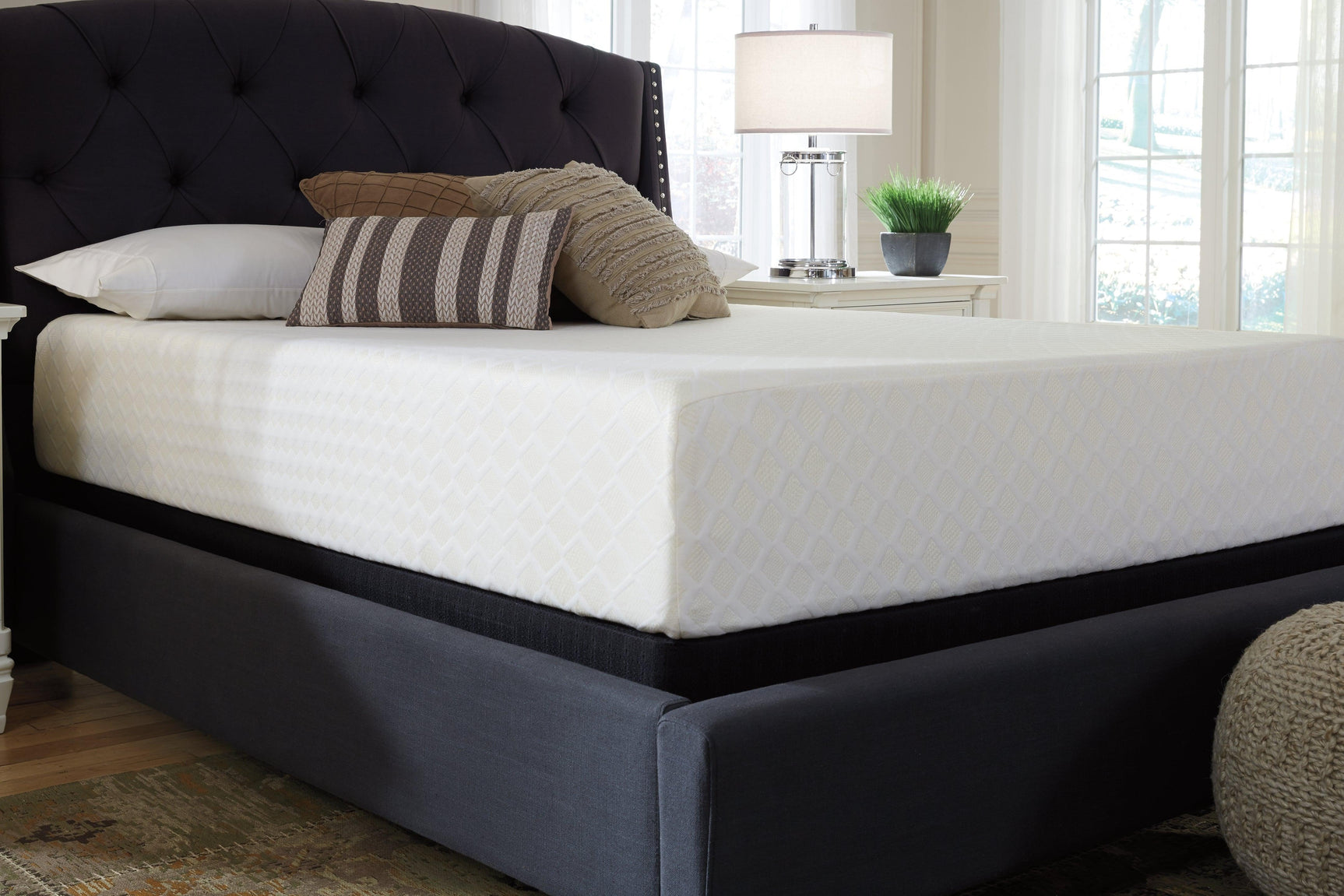 Chime 12 Inch Memory Foam White Full Mattress In A Box - Ella Furniture