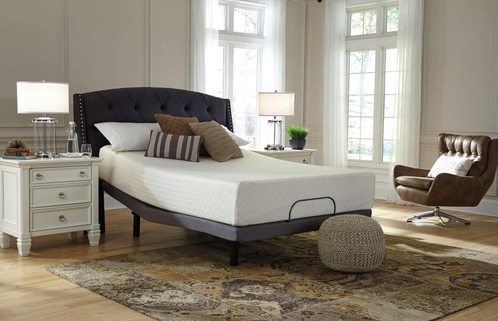 Chime 12 Inch Memory Foam White Full Mattress In A Box - Ella Furniture