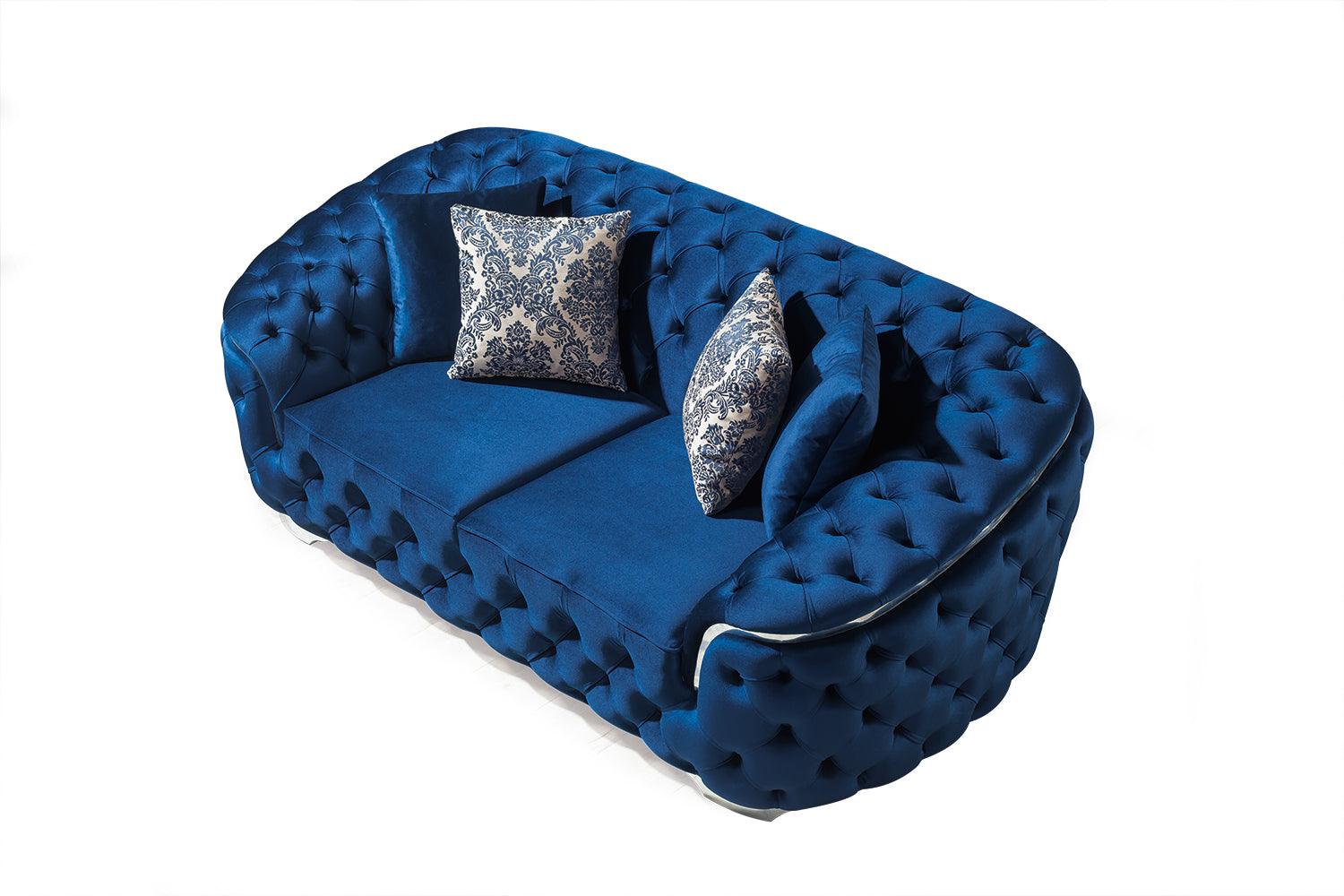 Full set view of Scarlett sofa and loveseat