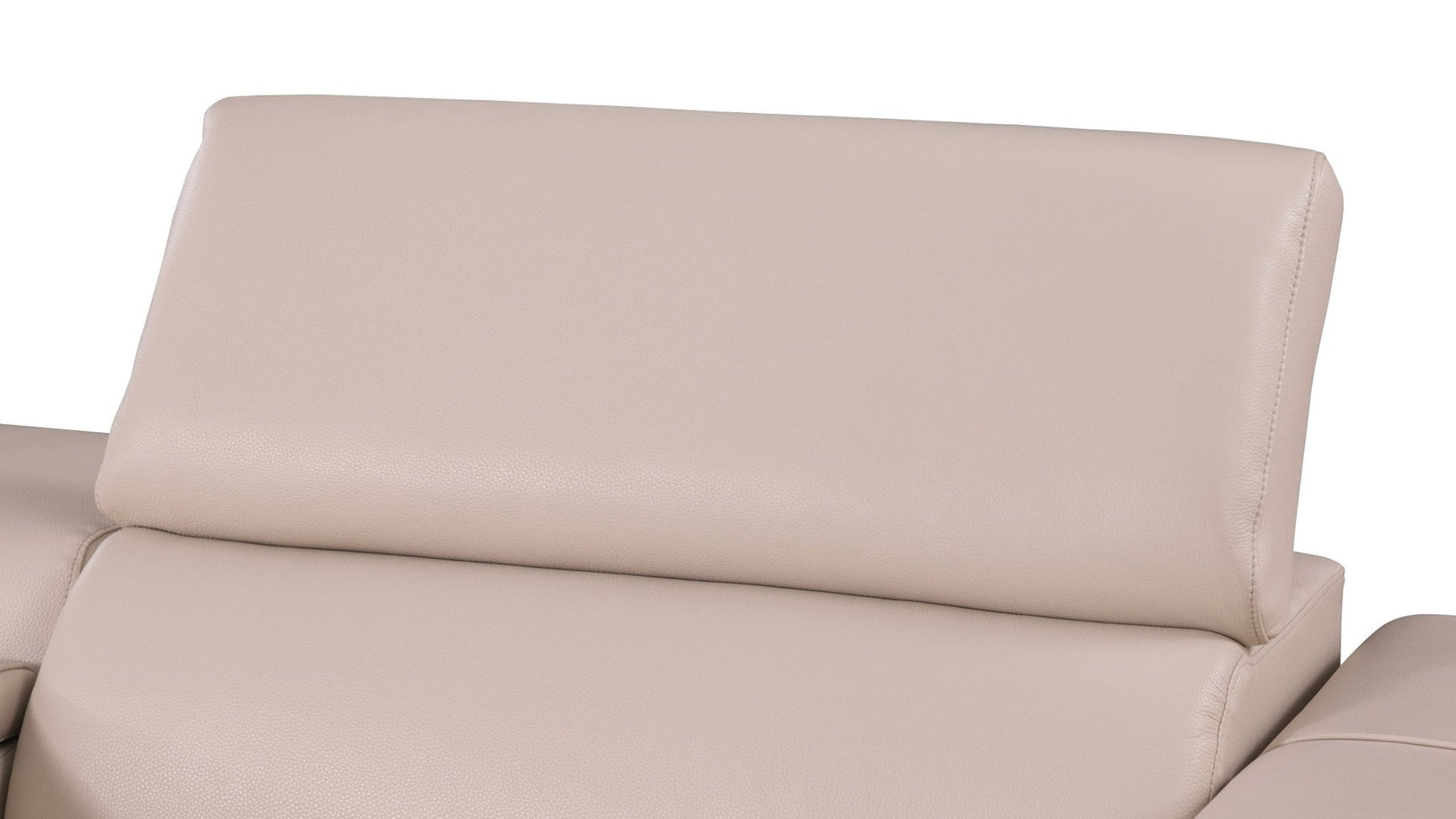 Adjustable headrest detail on wedge piece