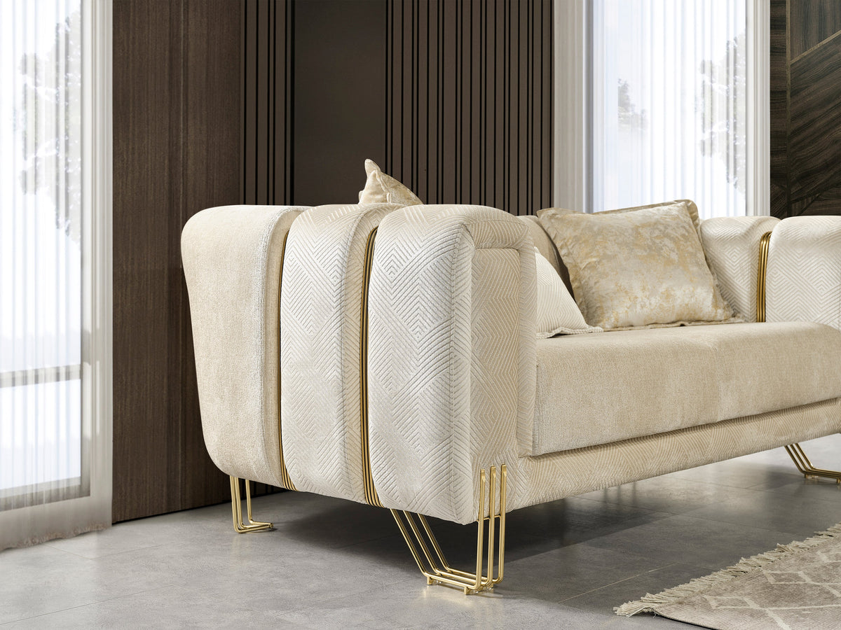 Detail view highlighting velvet texture
