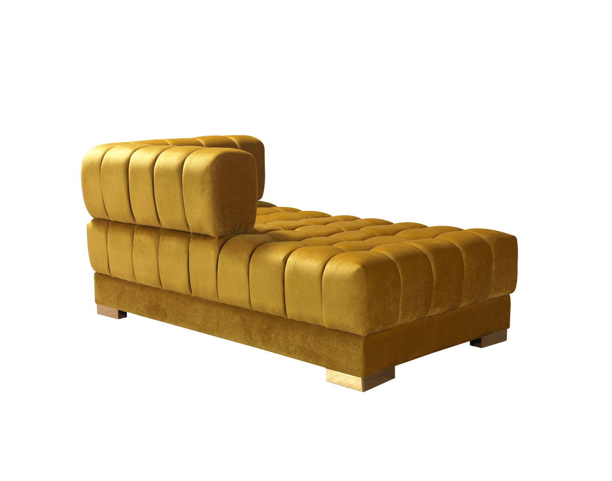 Detail showing wood frame and upholstery